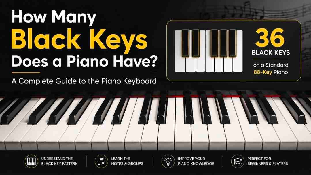 how many black keys does a piano have